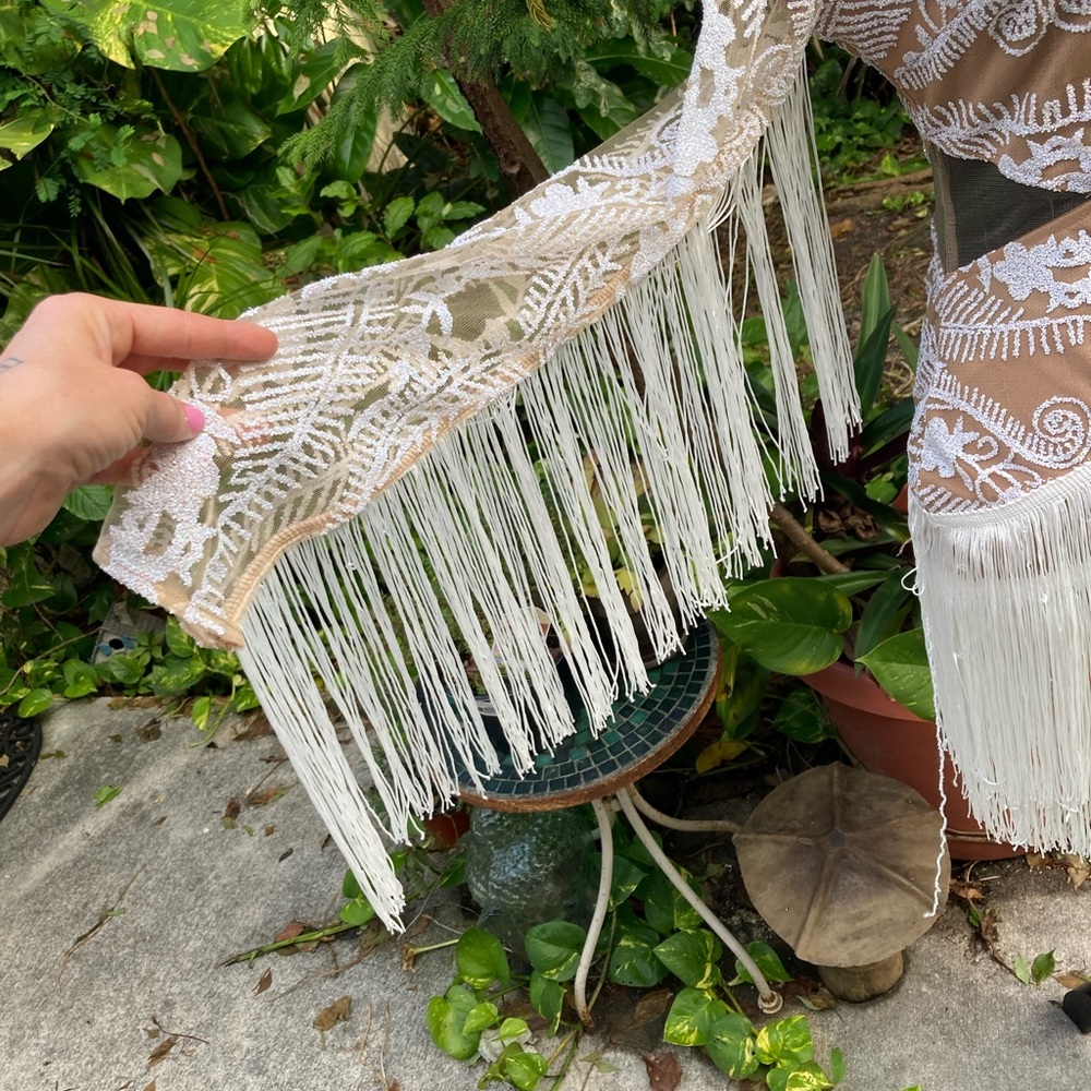 L’atiste Fringe & Sequin Dres Nwt Sz M - image 4